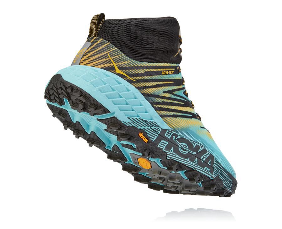 Tenis Hoka One One Trail Mujer Azules - Speedgoat Mid Gore-Tex 2 - ZJPM80269